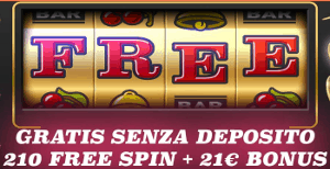 Bonus senza deposito Casino21: la migliore offerta del 2020