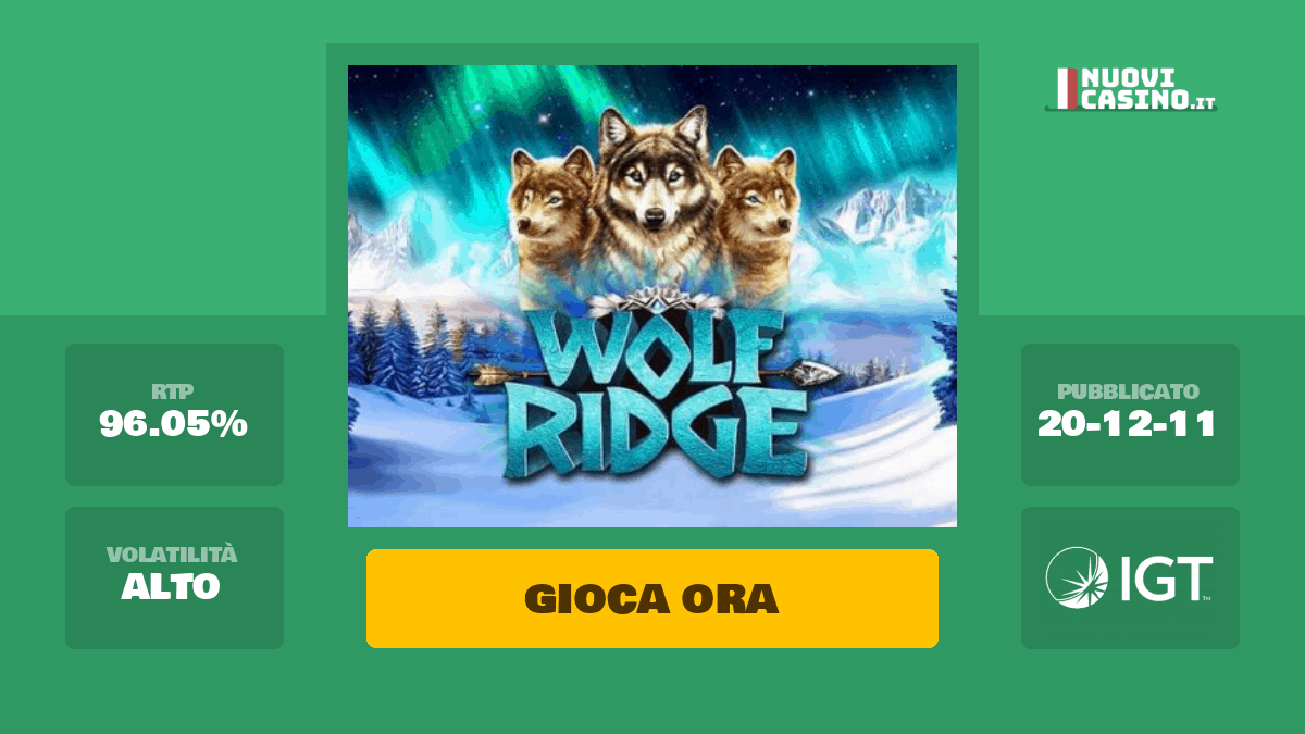 Wolf Ridge Slot Machine Gioca Gratis Online