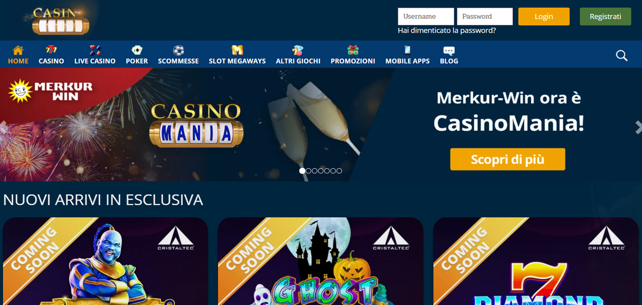 Merkur Win si rinnova: ecco CasinoMania