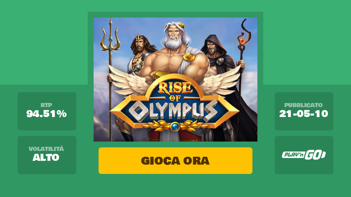Rise Of Olympus Slot Machine – Gioca Gratis Online