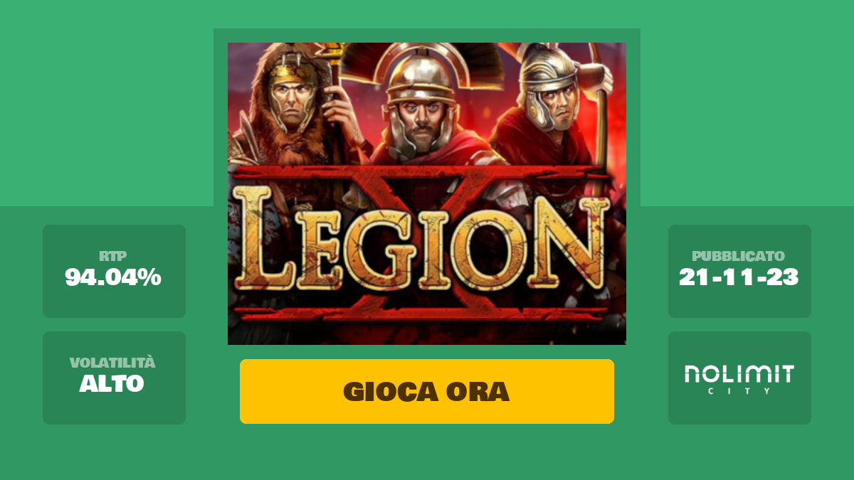Legion X Slot Machine – Gioca Gratis Online