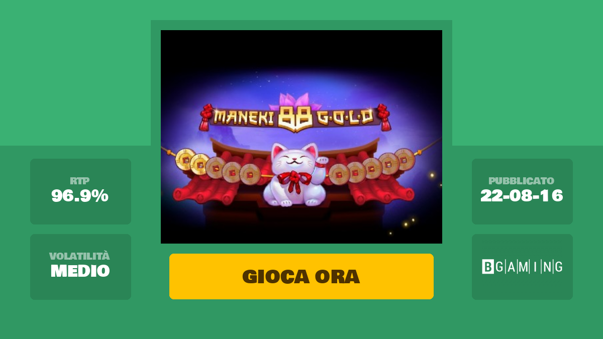Maneki 88 Gold Slot Machine – Gioca Gratis Online