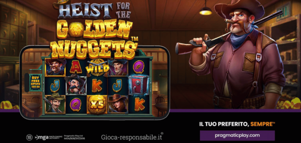 Pragmatic Play fa il botto con Heist for The Golden Nuggets